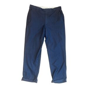 Santorelli Luxury Serge Navy Blue 100% Virgin Wool Romeo‎ Size 36 SE1